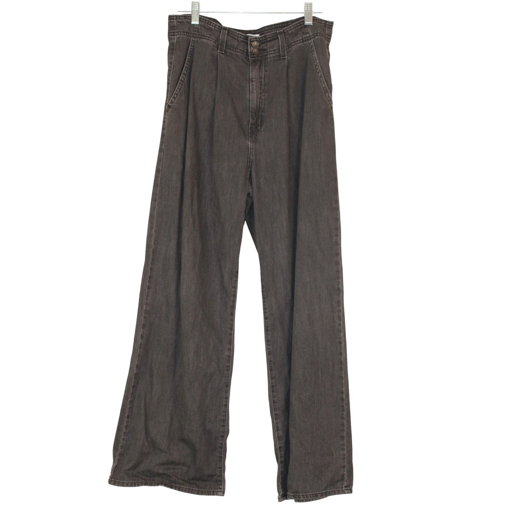 Levi's Denizen 90s Skater Black Wash High Rise Wide Balloon Leg Jeans 6